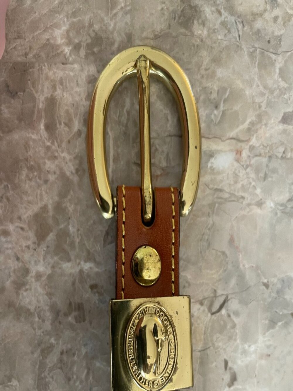 Vintage, Dooney & Bourke Pebbled Leather Belt